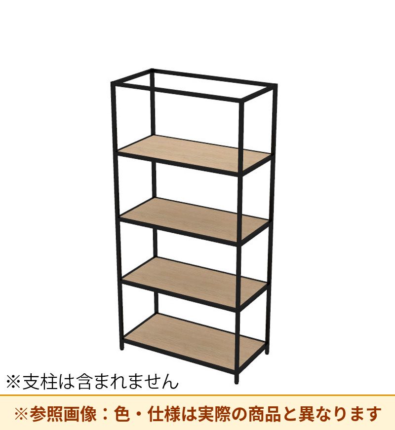 コクヨ 収納棚 ジューク ダブル棚4段 直線用 SJK-ASD4W-E