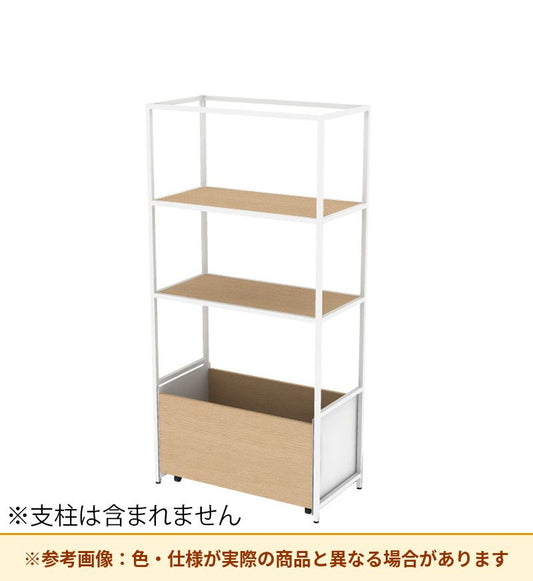 コクヨ 収納棚 ジューク WBストッカー4段 直線用 SJK-BSD4W-E