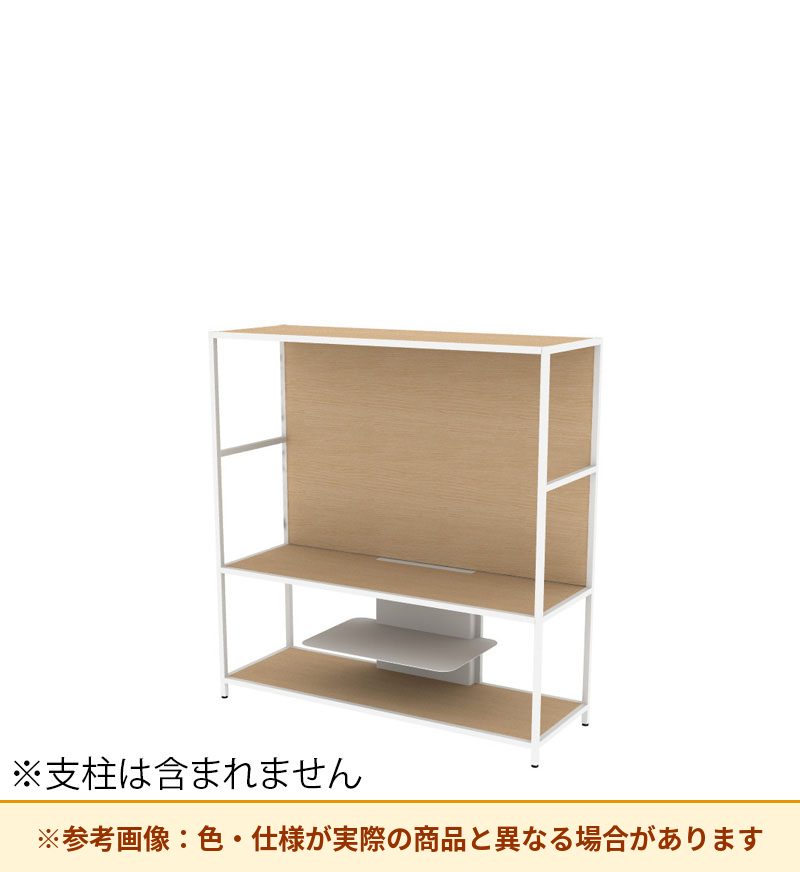 コクヨ 収納棚 ジューク ディスプレー3段 パネル SJK-DSP3W-E