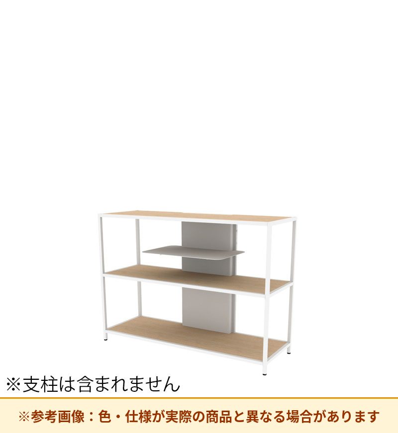 コクヨ 収納棚 ジューク ディスプレー2段 SJK-DSX2W-E