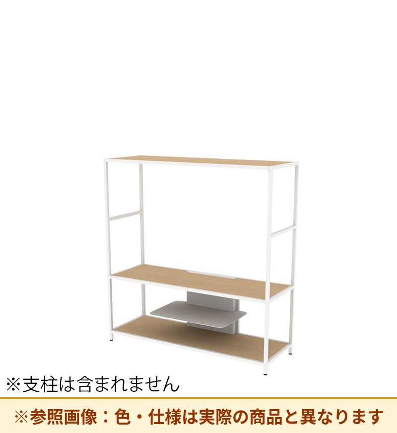 コクヨ 収納棚 ジューク ディスプレー3段 SJK-DSX3W-E