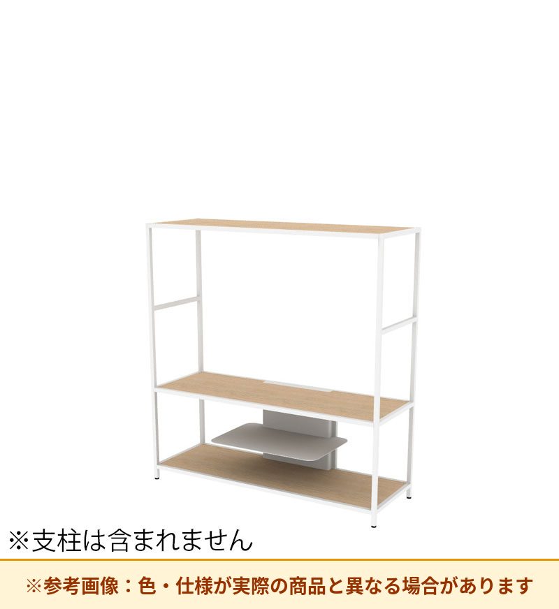 コクヨ 収納棚 ジューク ディスプレー3段 SJK-DSX3W-E