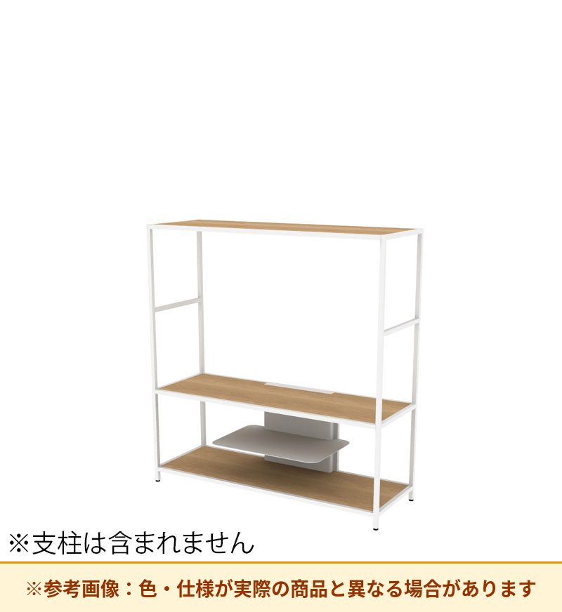 コクヨ 収納棚 ジューク ディスプレー3段 SJK-DSX3W-E
