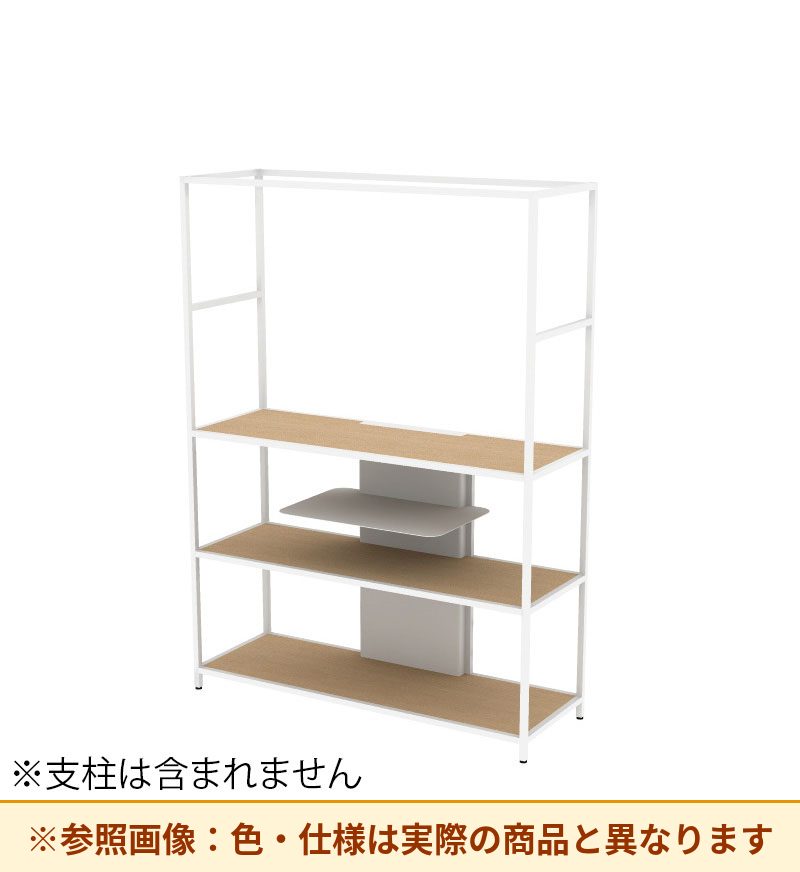 コクヨ 収納棚 ジューク ディスプレー4段 SJK-DSX4W-E