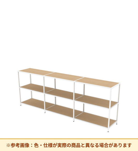 コクヨ 収納棚 ジューク ダブル2段3連 SJK-FD23W-E