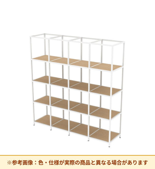 コクヨ 収納棚 ジューク シングル4段4連 SJK-FS44W-E