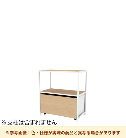 コクヨ 収納棚 ジューク ダブル引出2段 直線用 SJK-LSD2W-E