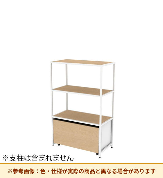 コクヨ 収納棚 ジューク ダブル引出3段 直線用 SJK-LSD3W-E