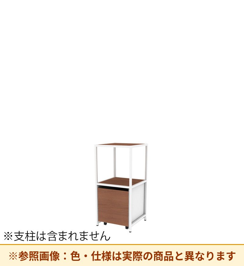 コクヨ 収納棚 ジューク シングル引出2段 直線用 SJK-LSS2W-E