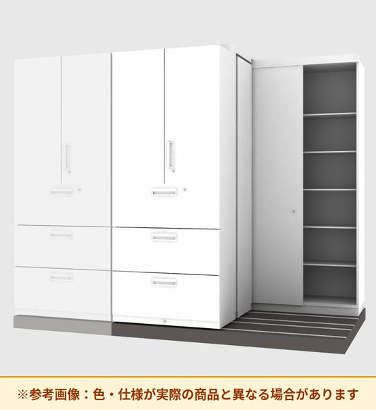 コクヨ 収納庫 エディア 3列セーバー 基本 両開き扉・ラテラル3段 SMU-3FL3AS59SAW