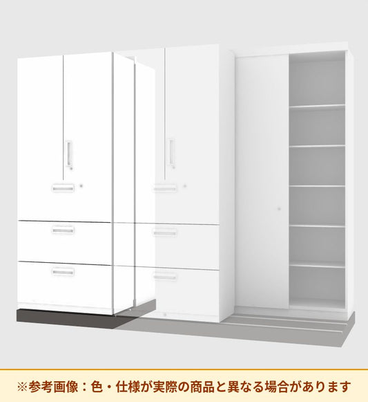 コクヨ 収納庫 エディア 2列セーバー 増連 両開き扉・ラテラル3段 SMU-CFL3AS59SAW