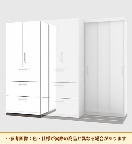 コクヨ 収納庫 エディア 2列セーバー 増連 両開き扉・ラテラル3段 SMU-CL3AS59HSAWN