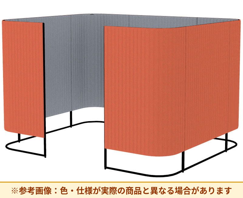 コクヨ インフレーム クロスタイプ 素材詳細：フレーム／スチール、焼付塗装 パネル／表面材：クロス、クッション材：ポリウレタンフォーム アジャスター／ナイロン(調整範囲15㎜) パネル仕様：ブース仕様 SN-TC413