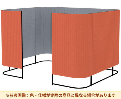 コクヨ インフレーム クロスタイプ 素材詳細：フレーム／スチール、焼付塗装 パネル／表面材：クロス、クッション材：ポリウレタンフォーム アジャスター／ナイロン(調整範囲15㎜) パネル仕様：ブース仕様 SN-TC413