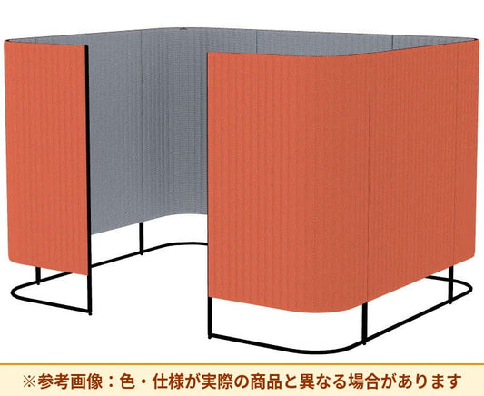 コクヨ インフレーム クロスタイプ 素材詳細：フレーム／スチール、焼付塗装 パネル／表面材：クロス、クッション材：ポリウレタンフォーム アジャスター／ナイロン(調整範囲15㎜) パネル仕様：ブース仕様 SN-TC413