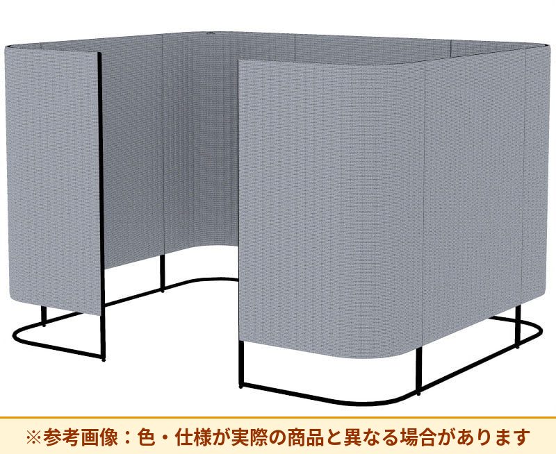 コクヨ インフレーム クロスタイプ 素材詳細：フレーム／スチール、焼付塗装 パネル／表面材：クロス、クッション材：ポリウレタンフォーム アジャスター／ナイロン(調整範囲15㎜) パネル仕様：ブース仕様 SN-TC413
