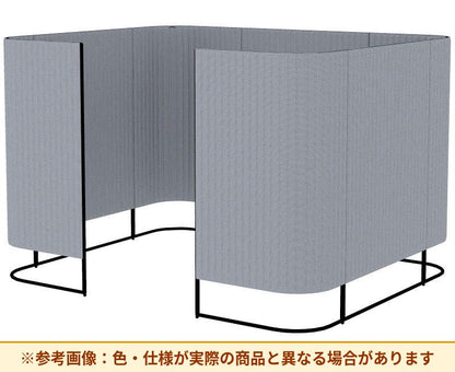 コクヨ インフレーム クロスタイプ 素材詳細：フレーム／スチール、焼付塗装 パネル／表面材：クロス、クッション材：ポリウレタンフォーム アジャスター／ナイロン(調整範囲15㎜) パネル仕様：ブース仕様 SN-TC413