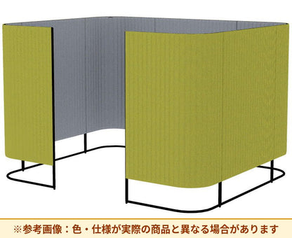 コクヨ インフレーム クロスタイプ 素材詳細：フレーム／スチール、焼付塗装 パネル／表面材：クロス、クッション材：ポリウレタンフォーム アジャスター／ナイロン(調整範囲15㎜) パネル仕様：ブース仕様 SN-TC413
