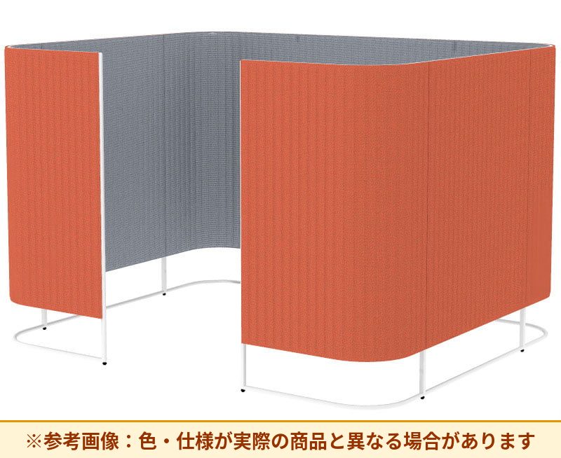 コクヨ インフレーム クロスタイプ 素材詳細：フレーム／スチール、焼付塗装 パネル／表面材：クロス、クッション材：ポリウレタンフォーム アジャスター／ナイロン(調整範囲15㎜) パネル仕様：ブース仕様 SN-TC413