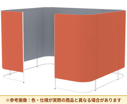 コクヨ インフレーム クロスタイプ 素材詳細：フレーム／スチール、焼付塗装 パネル／表面材：クロス、クッション材：ポリウレタンフォーム アジャスター／ナイロン(調整範囲15㎜) パネル仕様：ブース仕様 SN-TC413