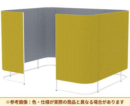 コクヨ インフレーム クロスタイプ 素材詳細：フレーム／スチール、焼付塗装 パネル／表面材：クロス、クッション材：ポリウレタンフォーム アジャスター／ナイロン(調整範囲15㎜) パネル仕様：ブース仕様 SN-TC413