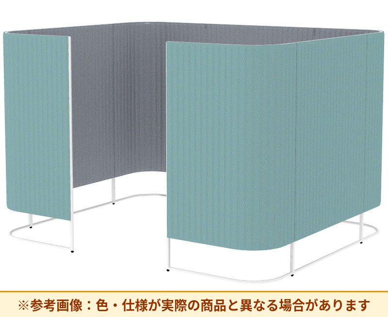 コクヨ インフレーム クロスタイプ 素材詳細：フレーム／スチール、焼付塗装 パネル／表面材：クロス、クッション材：ポリウレタンフォーム アジャスター／ナイロン(調整範囲15㎜) パネル仕様：ブース仕様 SN-TC413