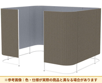 コクヨ インフレーム クロスタイプ 素材詳細：フレーム／スチール、焼付塗装 パネル／表面材：クロス、クッション材：ポリウレタンフォーム アジャスター／ナイロン(調整範囲15㎜) パネル仕様：ブース仕様 SN-TC413