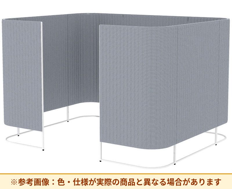 コクヨ インフレーム クロスタイプ 素材詳細：フレーム／スチール、焼付塗装 パネル／表面材：クロス、クッション材：ポリウレタンフォーム アジャスター／ナイロン(調整範囲15㎜) パネル仕様：ブース仕様 SN-TC413