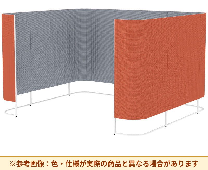 コクヨ インフレーム クロスタイプ 素材詳細：フレーム／スチール、焼付塗装 パネル／表面材：クロス、クッション材：ポリウレタンフォーム アジャスター／ナイロン(調整範囲15㎜) パネル仕様：ブース仕様 SN-TC613