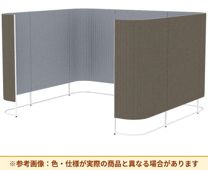 コクヨ インフレーム クロスタイプ 素材詳細：フレーム／スチール、焼付塗装 パネル／表面材：クロス、クッション材：ポリウレタンフォーム アジャスター／ナイロン(調整範囲15㎜) パネル仕様：ブース仕様 SN-TC613