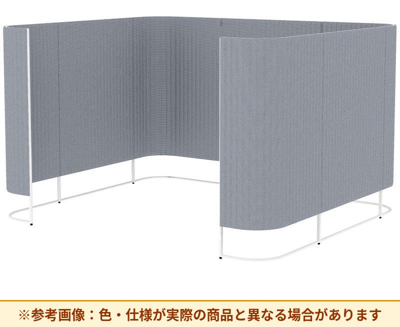 コクヨ インフレーム クロスタイプ 素材詳細：フレーム／スチール、焼付塗装 パネル／表面材：クロス、クッション材：ポリウレタンフォーム アジャスター／ナイロン(調整範囲15㎜) パネル仕様：ブース仕様 SN-TC613