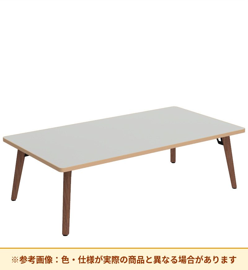 コクヨ テーブル フランカ 角形木製4本脚 ハイグレード天板 TFK-WK1208LH-W