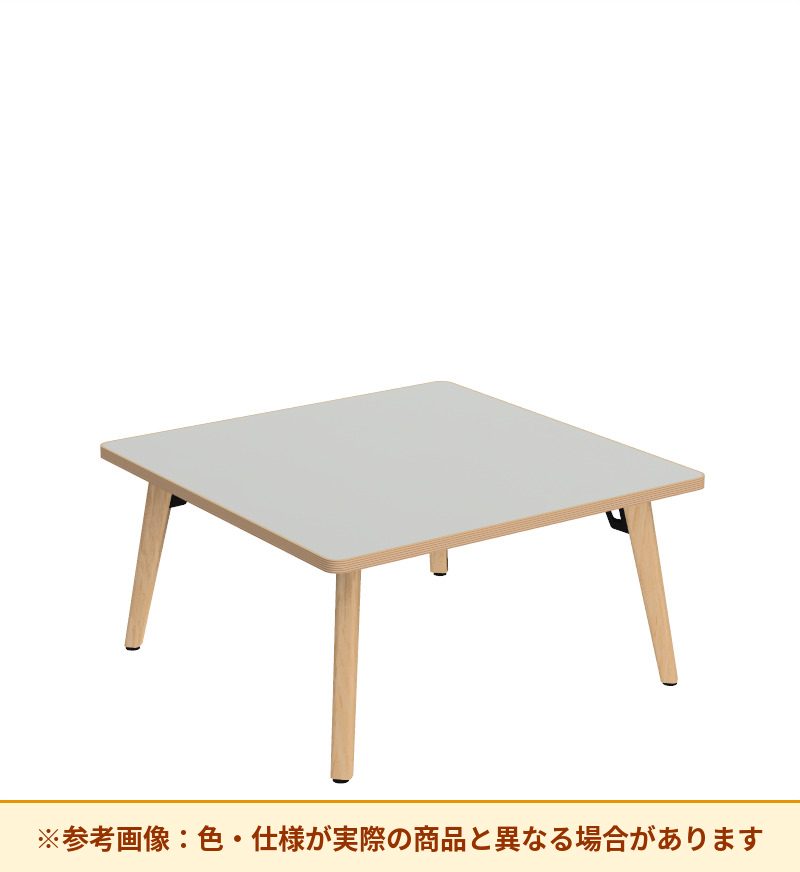 コクヨ テーブル フランカ 正方形木製4本脚 ハイグレード天板 TFK-WS0808LH-W