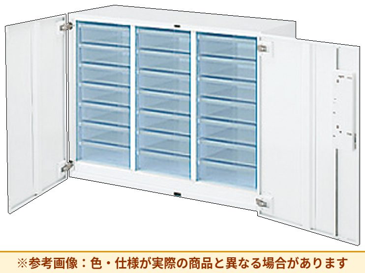 コクヨ エディア＜スタンダードタイプ＞ クリスタルトレイタイプ 本体素材：スチール 扉仕様：トレイ仕様 BWU-SPA239SAWN