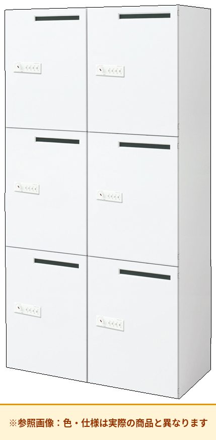 コクヨ エディア＜ロッカータイプ＞ 4人用～6人用 本体素材：スチール 列数：2列 BWU-RN62M79SAWNN