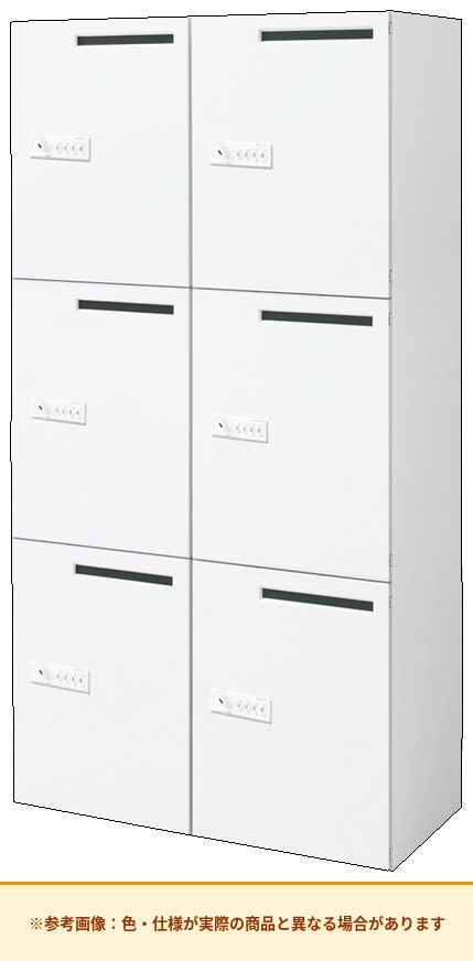 コクヨ エディア＜ロッカータイプ＞ 4人用～6人用 本体素材：スチール 列数：2列 BWU-RN62M79SAWNN
