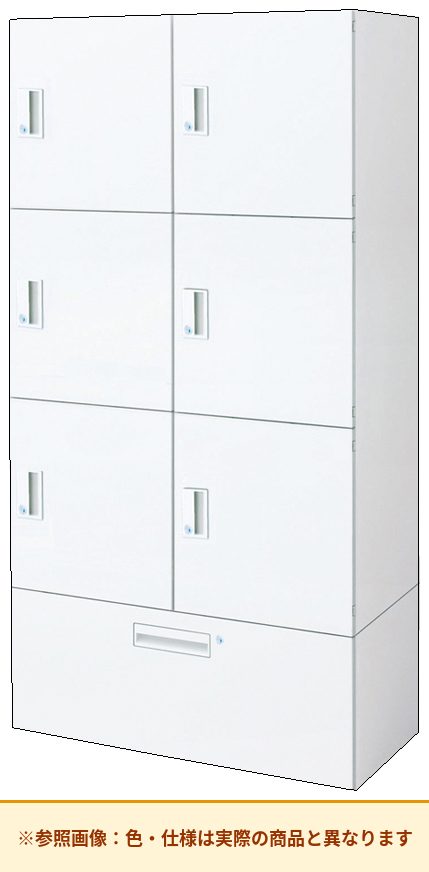 コクヨ エディア＜ロッカータイプ＞ 4人用～6人用 本体素材：スチール 列数：2列 BWU-RN62LD79SAWN5