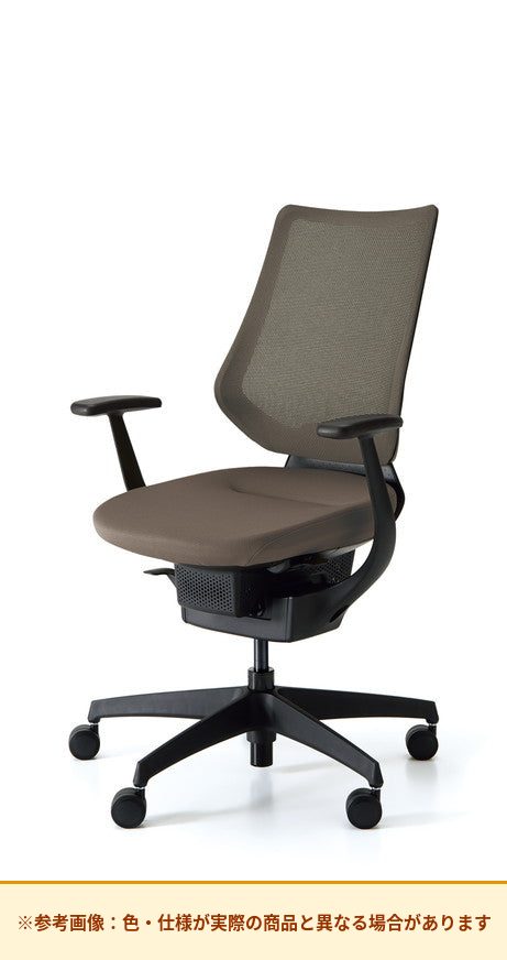 コクヨ ing メッシュ・バーチカルタイプ T型肘 ブラック樹脂脚 CR-G3403E6